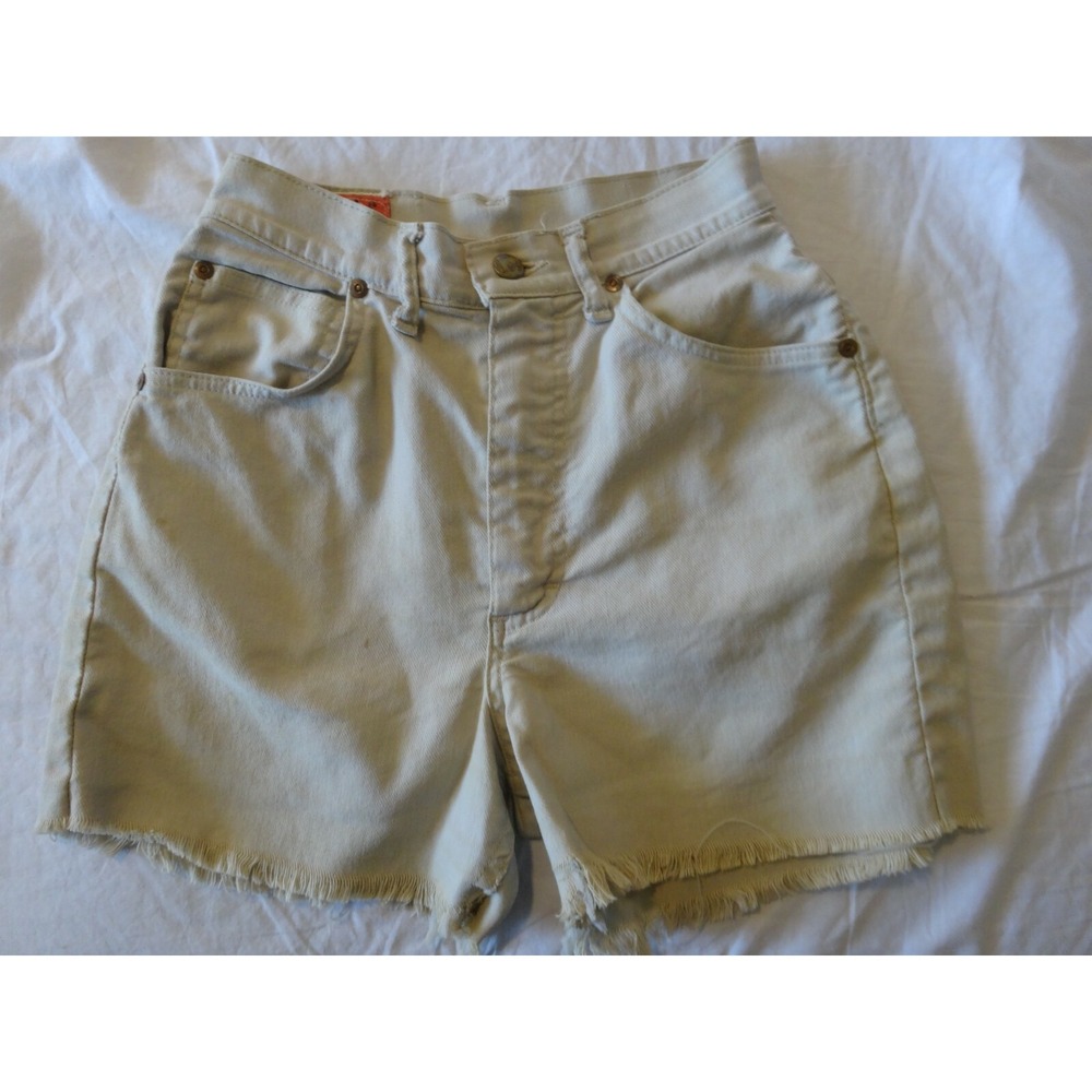 Vintage 60s LADY LEE Stretch‎ Riders HIGH WAISTED Stretch Cut-off SHORTS Size 24